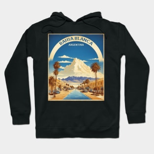 Bahia Blanca Argentina Vintage Tourism Poster Hoodie